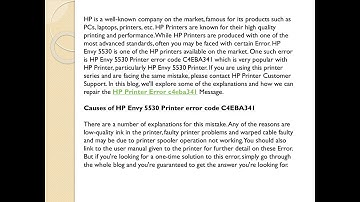 How to troubleshoot HP Printer Error c4eba341