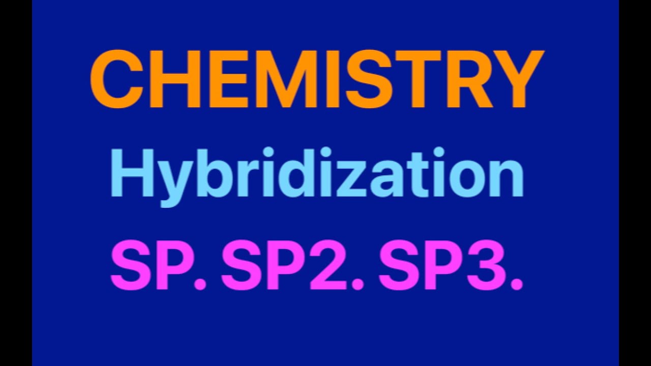 SP, SP2,SP3: Determine the Hybridization of Carbon in an Organic ...
