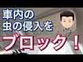 車内の虫侵入防止！虫よけバリアを設置してみた！フマキラー 車用 虫除け 蚊 ハエ ゴキブリ 車中泊 キャンプ 簡単 虫コナーズ プリウスα アルファ バグガード bug guard