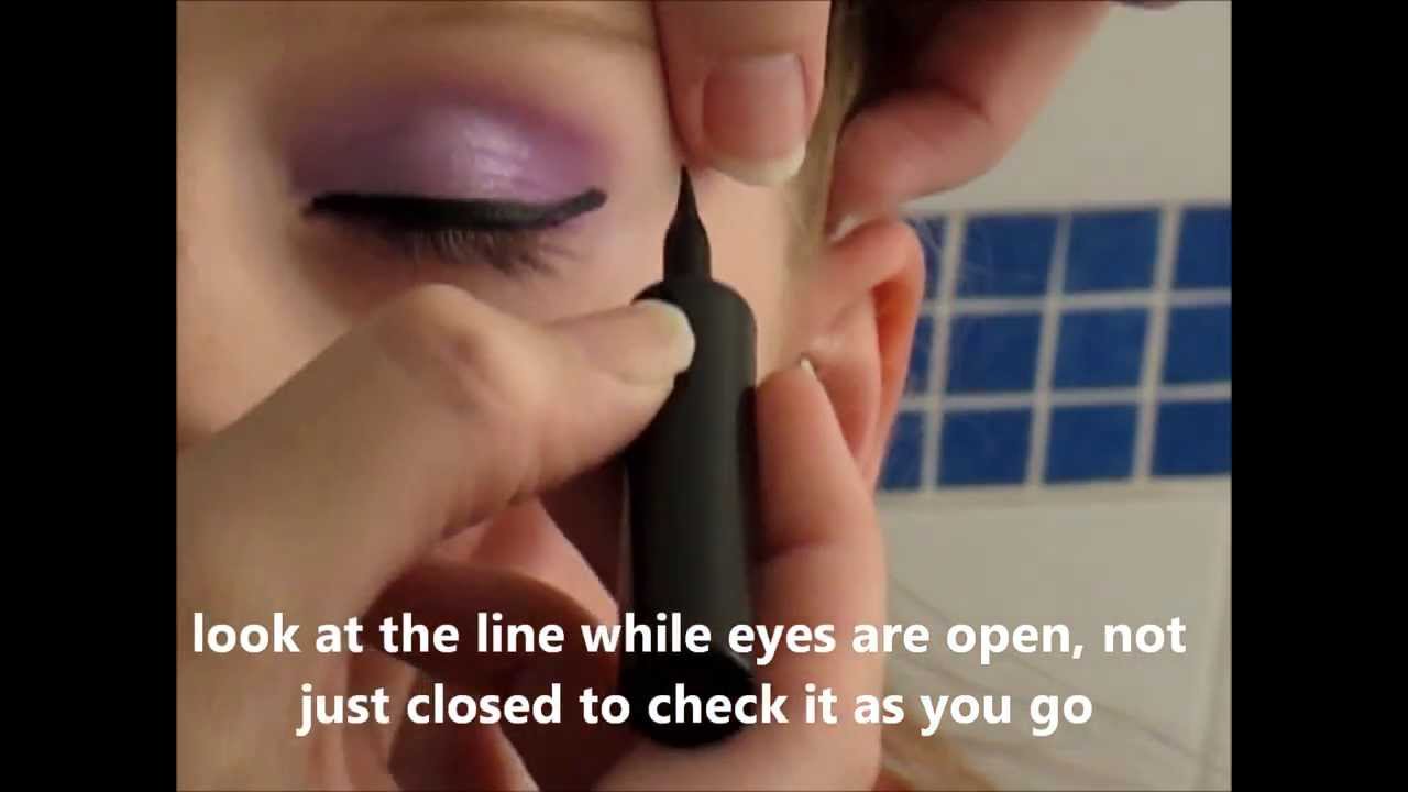3 How to easily apply liquid eyeliner for dance performances YouTube