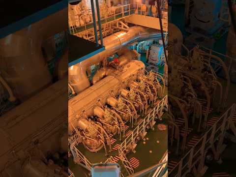 Ship Engine Room, Main Engine, ECR- Engine room Tour #sailing #ship #engine