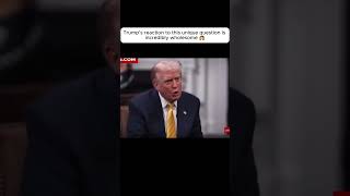 A Very Rare Trump Interview Moment...