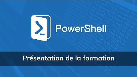 Vidéo présentation de la formation d
