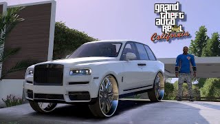 GTA 5 - REAL LA STREET LIFE - *NEW* ROLLS ROYCE CULLINAN VERT EDITION - LA REVO #43