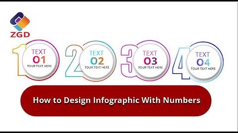 How to design Infographic With Numbers | Corel Draw