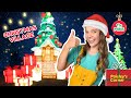 Silly Miss Lily visits a Christmas Village &amp; Makes a Candy Cane Craft | Educational Video for Kids