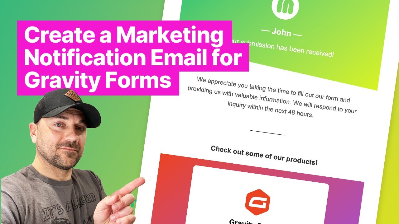 Create a Marketing Notification Email for Gravity Forms - YouTube