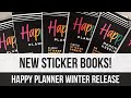 New Sticker Books! Happy Planner Winter 2023 Release - Flip Through of 7 New Books - Sticker Haul