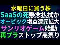 【あすの株相場】4月21日(火) オービック最高益で還元大拡大、SaaSショック払拭か / 武器輸出可能に！関連銘柄は？ / 再プラ1兆円補助でストップ高6銘柄 / サンリオと東映ゲーム始めます