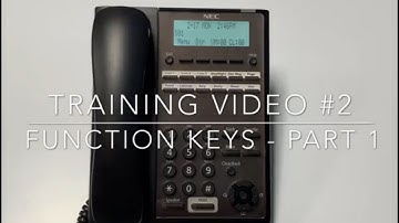 Video #2 - Function Keys - Part 1