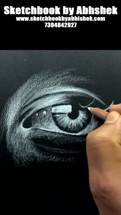 How to Draw Glass Using White Charcoal on Black Paper