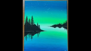 Moonlight Night Painting Ll Acrylic Night Painting Ll Painting For Beginners Step By Atep