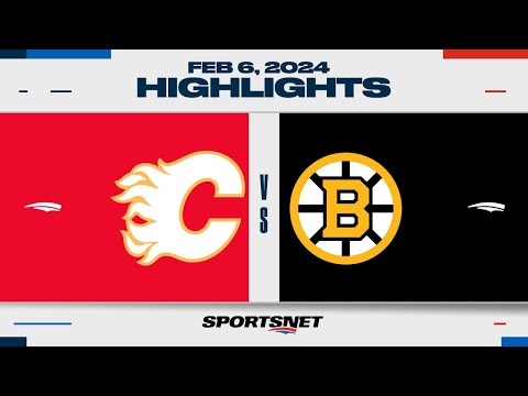 NHL Highlights | Flames vs. Bruins - February 6, 2024