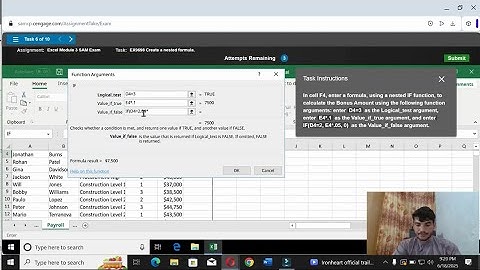 Excel Module 3 Sam Exam | Excel Module 3 SAM Exam