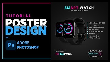 How To Make Smart Watch Digital Flyer Design Tutorial in Adobe Photoshop