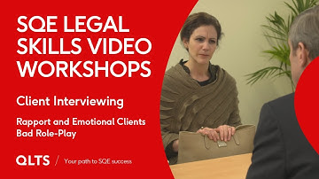 Preview - Client Interviewing - Rapport and Emotional Clients - Bad Role Play