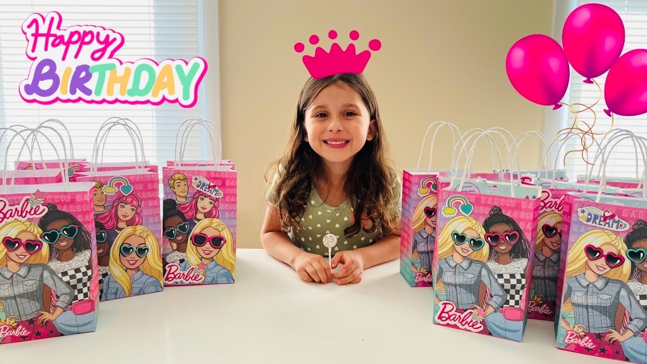 Bday da linda Maria, montamos um kit lindo da Barbie para seu aniversário  de 8 anos 🎉🎊🫶🏻