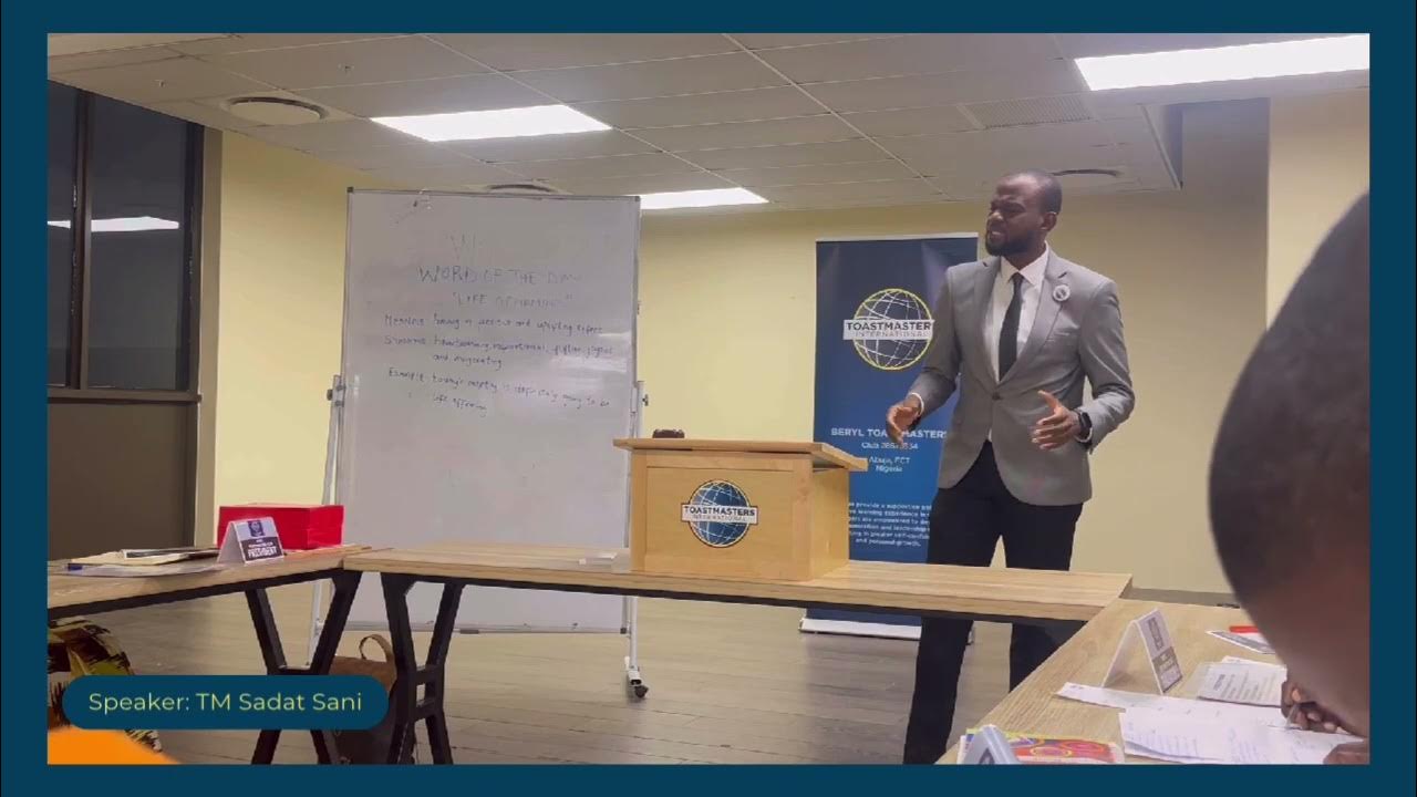 writing a speech with purpose toastmasters level 1