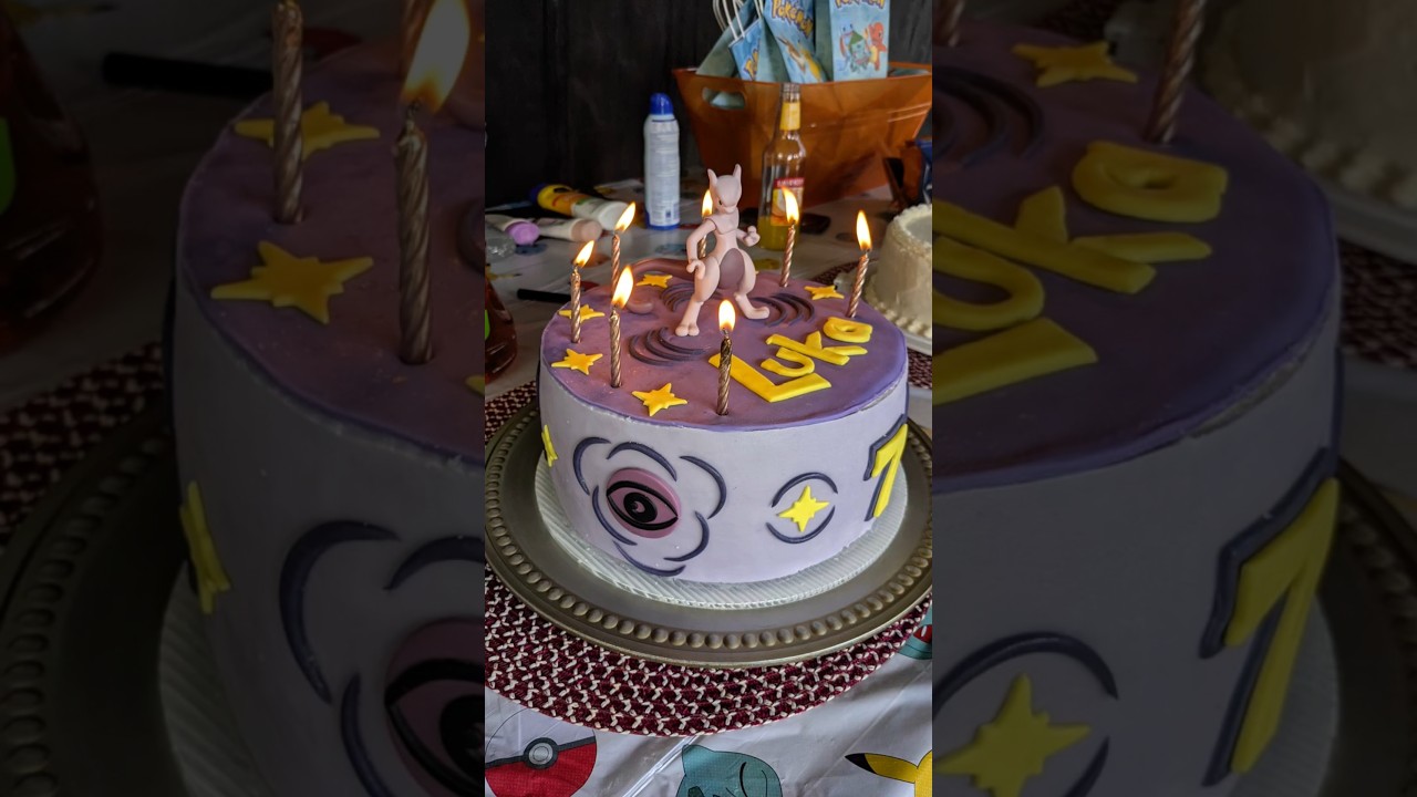 Mewtwo Pokemon Cake