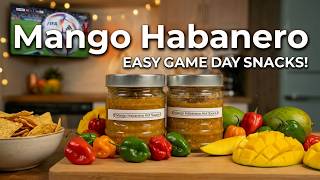Easy Mango Habanero Hot Sauce - FIFA Game day Snacks!