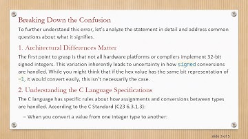 Understanding Hexadecimal Constants and signed Variables in C: Avoiding Common Pitfalls