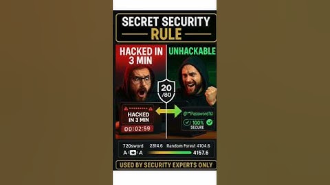 The 20/80 Password Rule STOPS All Hackers Instantly #shorts