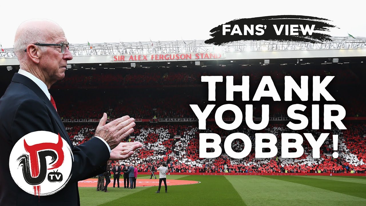 Man United fans give their tributes to Sir Bobby Charlton! mufc news