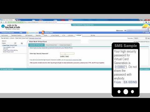 IN-How to create SBI Virtual Card - YouTube