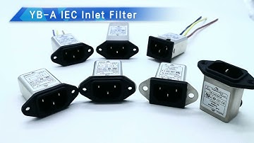 YB-A Series IEC Inlet EMI Filter 110V/220V 3A Power Line Filter For Household Appliance