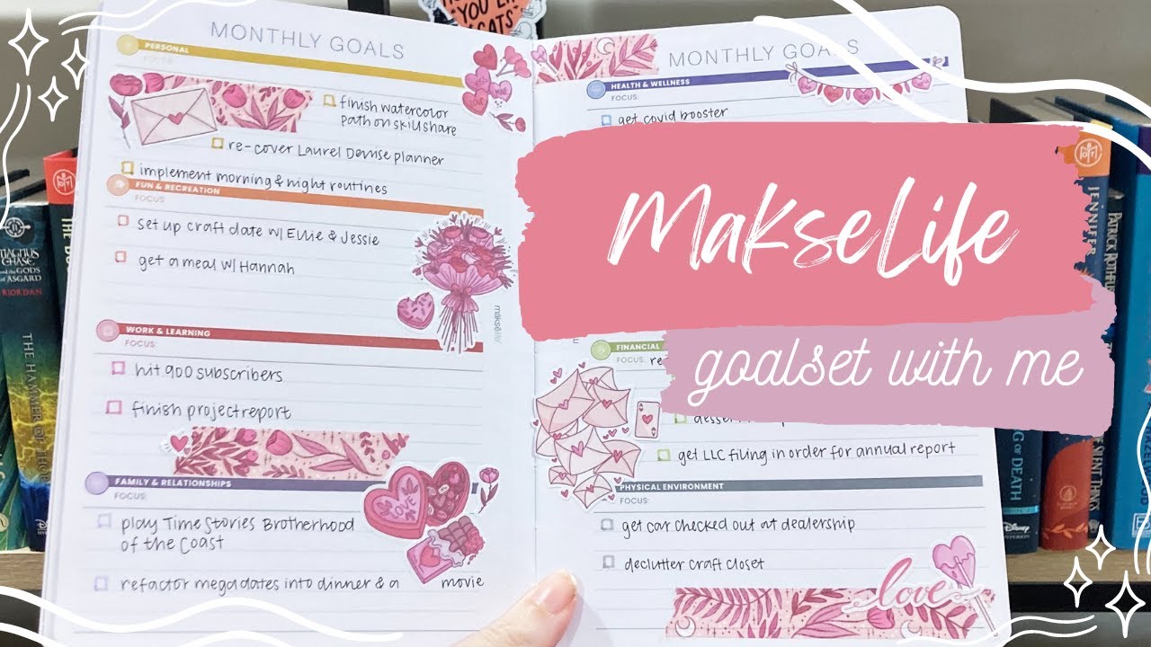 setting up for a productive february | goal set with me | plan with emm ...