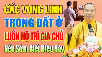 Các Vong Linh Trên Đất Ở Luôn Hộ Trì Gia Chủ Nếu Sớm Biết Điều Này | Thầy Thích Đạo Thịnh