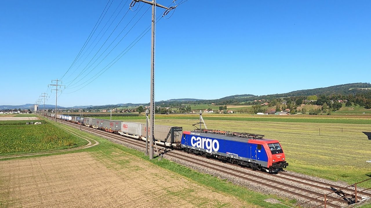 Trainspotting Schweiz, Im Aaretal bei Kiesen am 26.September 2023, Teil 2 von 2