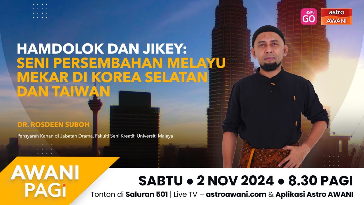 [LANGSUNG] #AWANIPagi: Hamdolok : Seni Persembahan Melayu Mekar di ...