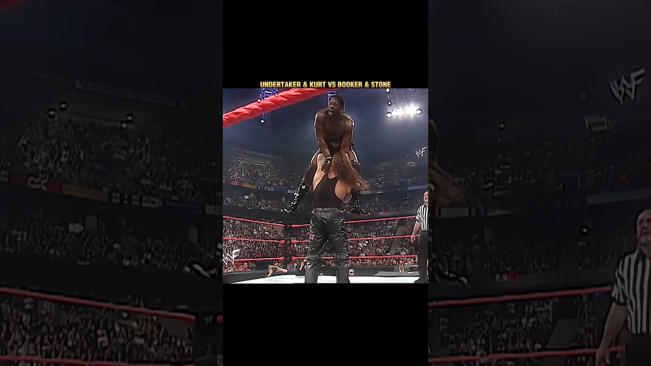 Undertaker & Kurt Angle vs Booker T & Stone Cold☠️🔥Raw 2001🥶Kane Help Undertake 🥵Edit‼️
