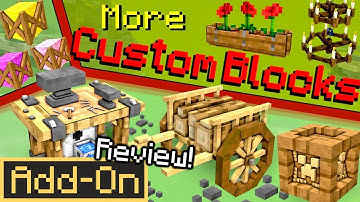 ADDING 200+ BLOCKS to Minecraft Survival! (MORE CUSTOM BLOCKS ADDON)