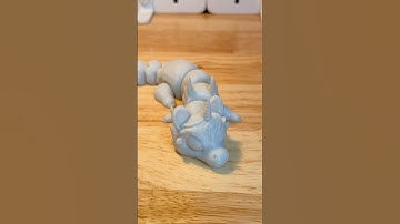 Articulated Unicorn by ChibiCult! Printed with Unicorn Tears White HTPLA! #3dprinting #3dprints