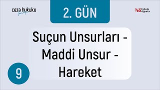 9 Ceza Hukuku Kampi - Suçun Unsurları - Maddi Unsur - Hareket - Murat Aksel
