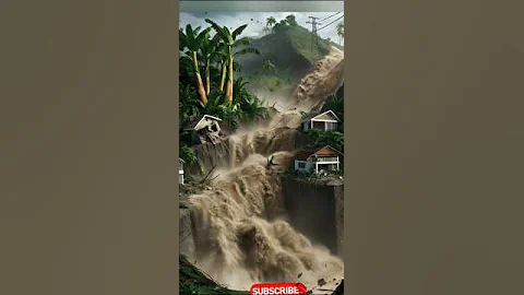 Bridge Down Landslide  #BridgeCollapse #shorts #disaster #landslide