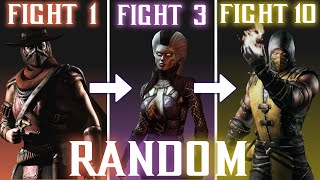 I played Endless Tower, but every match i get RANDOM character 😮 - Mortal Kombat XL