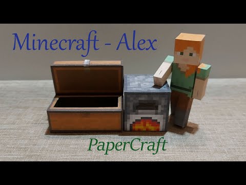 DIY Minecraft - Steve e Creeper papercraft automato! Modelo 3D 