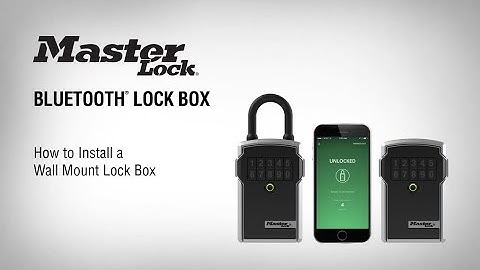 How to Install your Master Lock No. 5441D Bluetooth® Wall Mount Lock Box