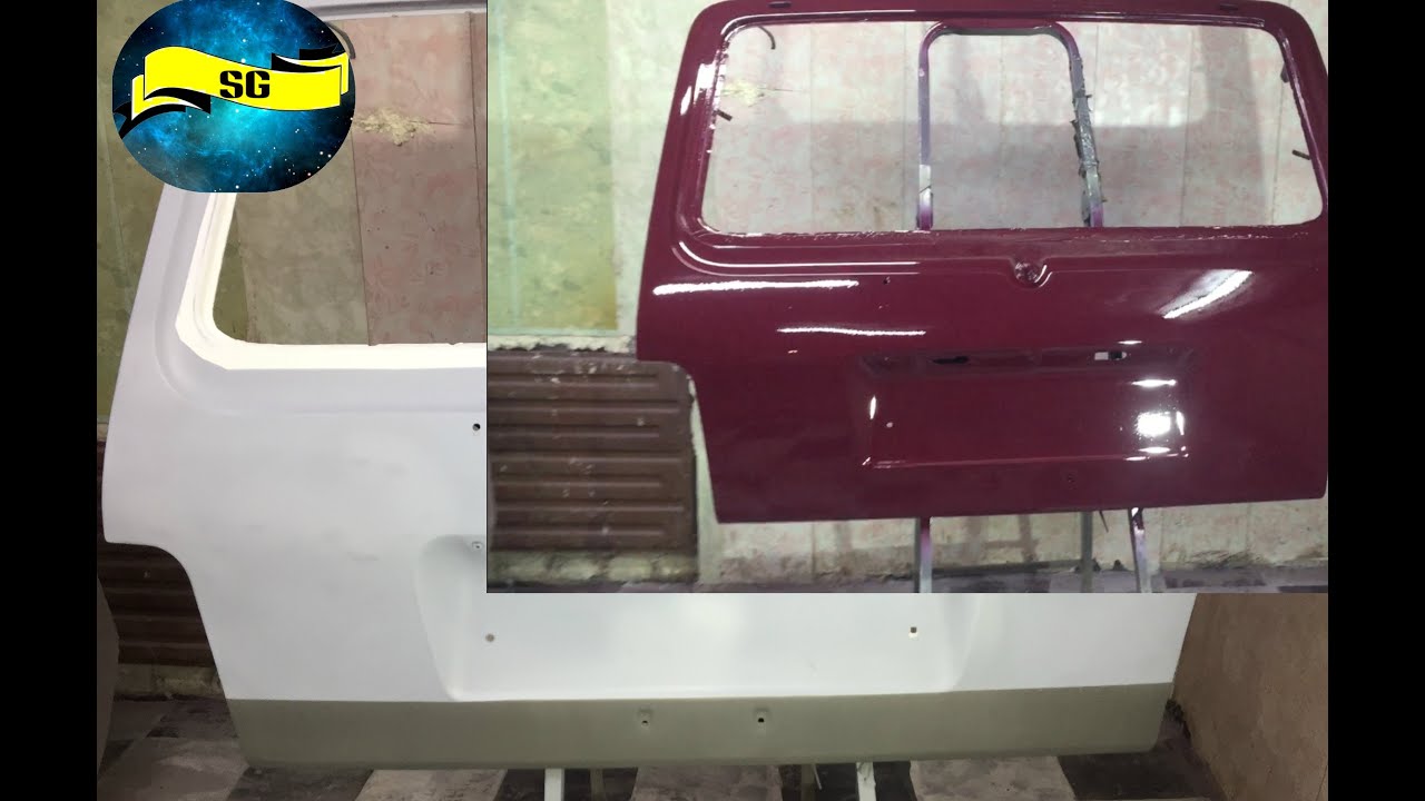 Покраска багажника. + Антигравий и герметик. - YouTube