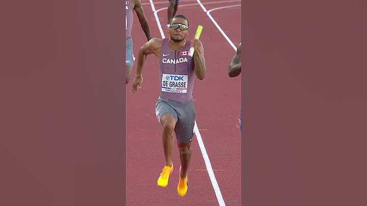 It's been 2 years already ‼️ De Grasse leads Canada to 4x100m gold 🔥 #worldathleticschamps #canada