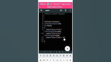 what 😱 is "sizeof" operator in programming language #shorts #youtubeshorts #shortvideo #trending