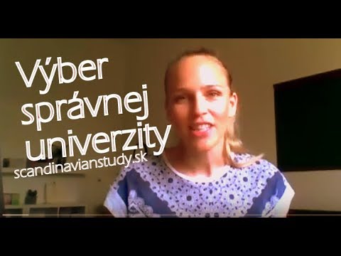 Video: Ako Si Vybrať Univerzitu