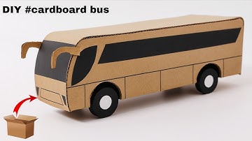 How To Make a Bus With Cardboard | Step by Step Tutorial | school project 