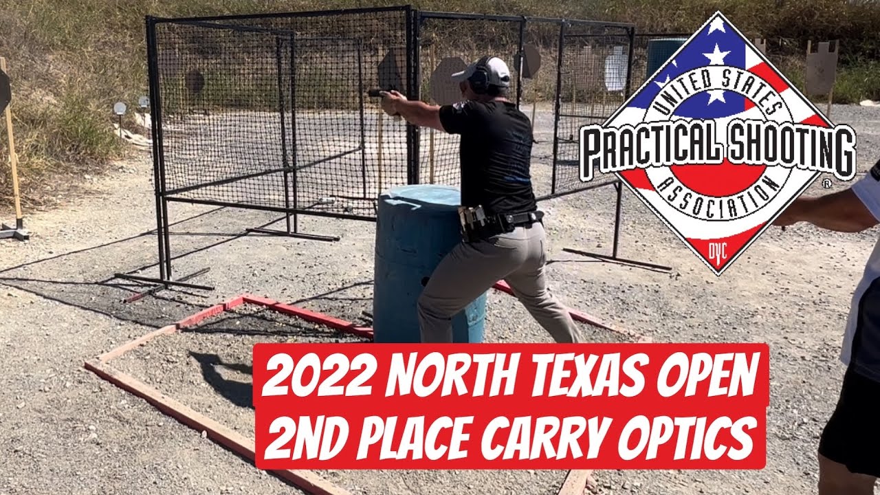 USPSA 2022 North Texas Open - 2nd Place Carry Optics Grand Master