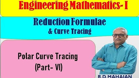 Engineering Mathematics I I Unit 4: Reduction Formulae & Curve Tracing I Polar Curve Tracing