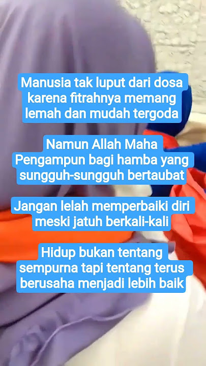 Hidup bukan tentang sempurna tapi berusaha menjadi lebih baik#Motivasi hidup
