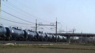 東北本線　臨8685レ　ＥＦ65-1078（原色）+タキ　ワシクリにて